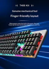 Mechanische Gaming-Tastatur PC Keyboard Kabellose Wireless Bluetooth/2,4 GHz/USB – Bild 15