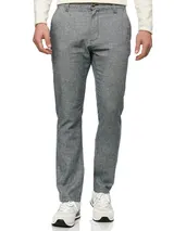 Indicode Herren Leinenhose INGuy-Stoffhose Leichte Sommerhose Pants Männer Chino – Bild 1