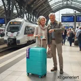 XL Koffer Reisekoffer Travel Hartschalenkoffer Reisen Grün 48x75x28 cm 100 L – Bild 7
