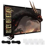 Projektionswand Beamer Leinwand Wandhängend 84" 175x131cm – Bild 1