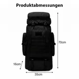 80L großer Wanderrucksack Reiserucksack Trekking Rucksack wasserabweisend – Bild 4