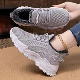 Winterschuhe Damen Sportschuhe Laufschuhe Warm Gefütterte Sneaker Walkingschuhe – Bild 3
