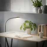 LED Stehlampe Dimmbar Stehleuchte 125,5cm Leselampe Schwenkbar Warmweiß Schwarz – Bild 9