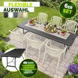 tillvex® Gartenstühle Stapelbar Gartenstuhl Wetterfest Gartenmöbel Set Balkon – Bild 3