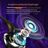 10 mm Lautsprechergröße abnehmbare Mikrofon Ohrhörer Noise Cancelling Ohrhör – Bild 1