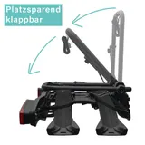 FISCHER Kupplungs Fahrradträger RoadLine Black 2 E-Bikes 60kg Fahrräder klappbar – Bild 12