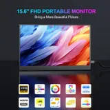 Portable Monitor 15,6 Zoll Tragbarer Monitor IPS Bildschirm 1920x1080| Gebraucht – Bild 2