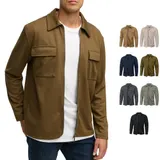 Indicode Herren Langarmhemd INNello Zip Shirt-Herrenhemd Reißverschluss Hemd – Bild 7