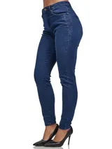 Tazzio Jeans Damen High Waist Skinny Fit Jeanshose Stretch Denim Hose – Bild 1