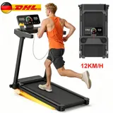 10% Laufband Klappbar elektrisch Walking Pad LCD mit Steigung Neigung 12km/h – Bild 1