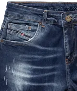 Rock Creek Herren Jeans Stonewashed Used-Look Regular Fit Dunkelblau RC-3113 NEU – Bild 9