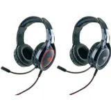 Schwaiger USB Gaming Over-Ear Headset Kopfhörer Mikrofon LED Stereo PC Notebook – Bild 2