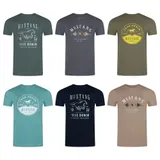 MUSTANG Herren T-Shirt Rundhals Kurzarm Logo Print Sommer Baumwolle NEU – Bild 2