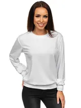 Sweatshirt Langarmshirt Pullover Pulli Unifarben Classic Sport Damen BOLF Basic – Bild 1
