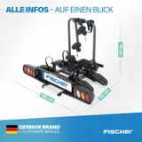 Kupplungs Fahrradträger FISCHER ProlineEvo2 Heckträger für 2 Fahrräder E-Bikes – Bild 9