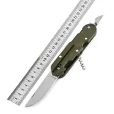 Campingbesteck Outdoorbesteck Bundeswehrbesteck Feldbesteck Faltbar Edelstahl – Bild 5