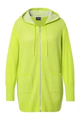 Laurasøn Damen Strickjacke mit Reißverschluss Kapuze Langarm 836806 – Bild 9