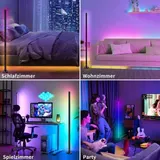 LED Stehleuchte RGB 10W Dimmbar Farbig Stehlampe Lichtsäule Standleuchte Dimmbar – Bild 9
