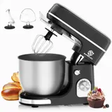 8-in-1 Profi Küchenmaschine Rührmaschine Teigmaschine Mixer Rutschfeste Füße 5L – Bild 9