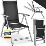 tillvex® Gartenstuhl Hochlehner Klappstuhl Campingstuhl Sessel Klappbar Garten – Bild 1