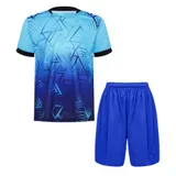 Jungen T-Shirt- Und Shorts-Set Ausbildung Sport Trainingsset Fußballkostüm – Bild 5