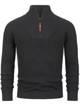 Indicode Herren Strickpullover INYassip-Pullover Herrenpulli Stehkragen Cardigan – Bild 1