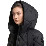 khujo Linda Damen Mantel Winterparka Steppmantel Wintermantel Schwarz – Bild 6