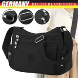 Damen Handtasche Umhängetasche Crossbag schwarz Crossbody Bag Schultertasche DE – Bild 1