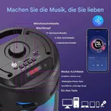 2000W Bluetooth Lautsprecher LED Subwoofer Boombox Musikbox Party mit Mikrofon – Bild 4