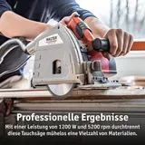 WALTER Tauchsäge mit Führungsschiene 1200W, Kreissäge, Handkreissäge CDJ160D – Bild 9