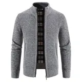 Herren Strickjacke Cardigan Pullover Sweatshirt Reißverschluss Winter Warm Jacke – Bild 5