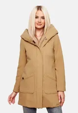 Marikoo Damen Winter Jacke Mantel Business Trenchcoat Wintermantel Parka MAIKOO – Bild 2
