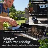 Gasgrill mit Seitenbrenner 4+1 Brenner – Hotzone 17kW Leistung BBQ Grill mit LED – Bild 6