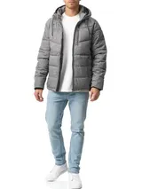 Indicode Herren Winterjacke Circus-Steppjacke Kapuze Übergangsjacke Männer Jacke – Bild 6