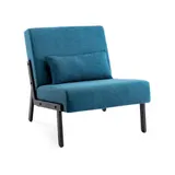 Loungesessel Sessel mit Kissen Stoffsofa Einzelsofa Wohnzimmersofa Gepolstert – Bild 1