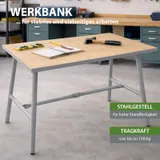 Werkbank Klappwerkbank Werktisch 100 x 50 cm 150kg Tragkraft – Bild 2
