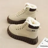 Damen Winter Schneeschuhe Warm Stiefel Flache Boots Stiefeletten Winter Schuhe – Bild 9