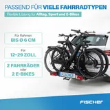 FISCHER Kupplungs Fahrradträger RoadLine Black 2 E-Bikes 60kg Fahrräder klappbar – Bild 3