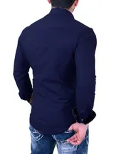 Hemd Herren Slim Fit Business Freizeit Hochzeit Shirt Hemden Langarm RS-7205 – Bild 10
