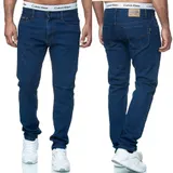 Herren Jeans Hose Stretch Übergröße Übergrößen 5 Pocket Jeanshose SCHWARZ BLAU  – Bild 1