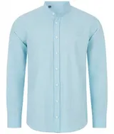 Herren Hemd Langarm Sommer Mao-Kragen Indumentum H-321 S-5XL leicht NEU – Bild 1