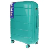 XL Koffer Reisekoffer Travel Hartschalenkoffer Reisen Grün 48x75x28 cm 100 L – Bild 8