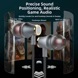 Kabelgebundene Ohrhörer mit 360 Sound Imaging USB C 3,5mm für Gaming Mu – Bild 2