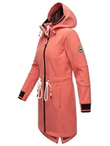 Marikoo Damen warme Winter Softshell Jacke Parka Mantel lang mit Kapuze B964 – Bild 3