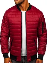 Sportjacke Übergangsjacke Sweatjacke Steppjacke Jacke Herren BOLF Bomberjacke – Bild 1