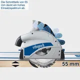 Scheppach Tauchsäge PL55 Handkreissäge Tauchkreissäge 1200W + 2 Führungschienen – Bild 9