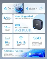 【98% Neue】NIPOGI 4K Mini PC Intel N95 16GB DDR4 512GB SSD WIFI BT Windows 11 PRO – Bild 2