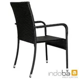 Garten Stühle Polyrattan Gartensessel stapelbar Terrasse Balkonstuhl Stapelstuhl – Bild 9