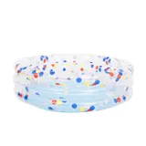 Planschbecken Kinderpool Aufblasbar Baby Pool Gartenpool 3-Ring Konfetti Sommer – Bild 1