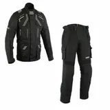 Winter Motorrad Jacke und hose biker Motorrad Wasserdicht Textil Kombi Schwarz  – Bild 2